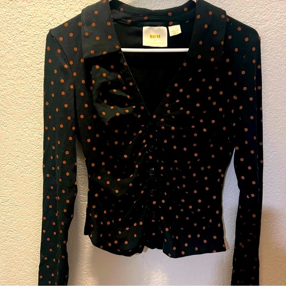 Anthropologie Tops - NWOT Maeve Anthropologie ruched blouse size XXS